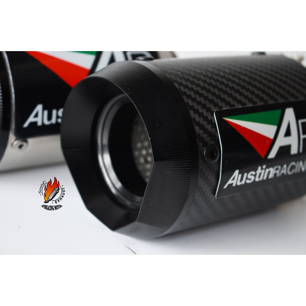 Pô Austin Racing Full Carbon Nhập Khẩu Cao Cấp