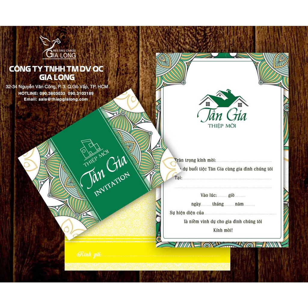 Combo 50 thiệp mời Tân Gia mẫu mới 2023