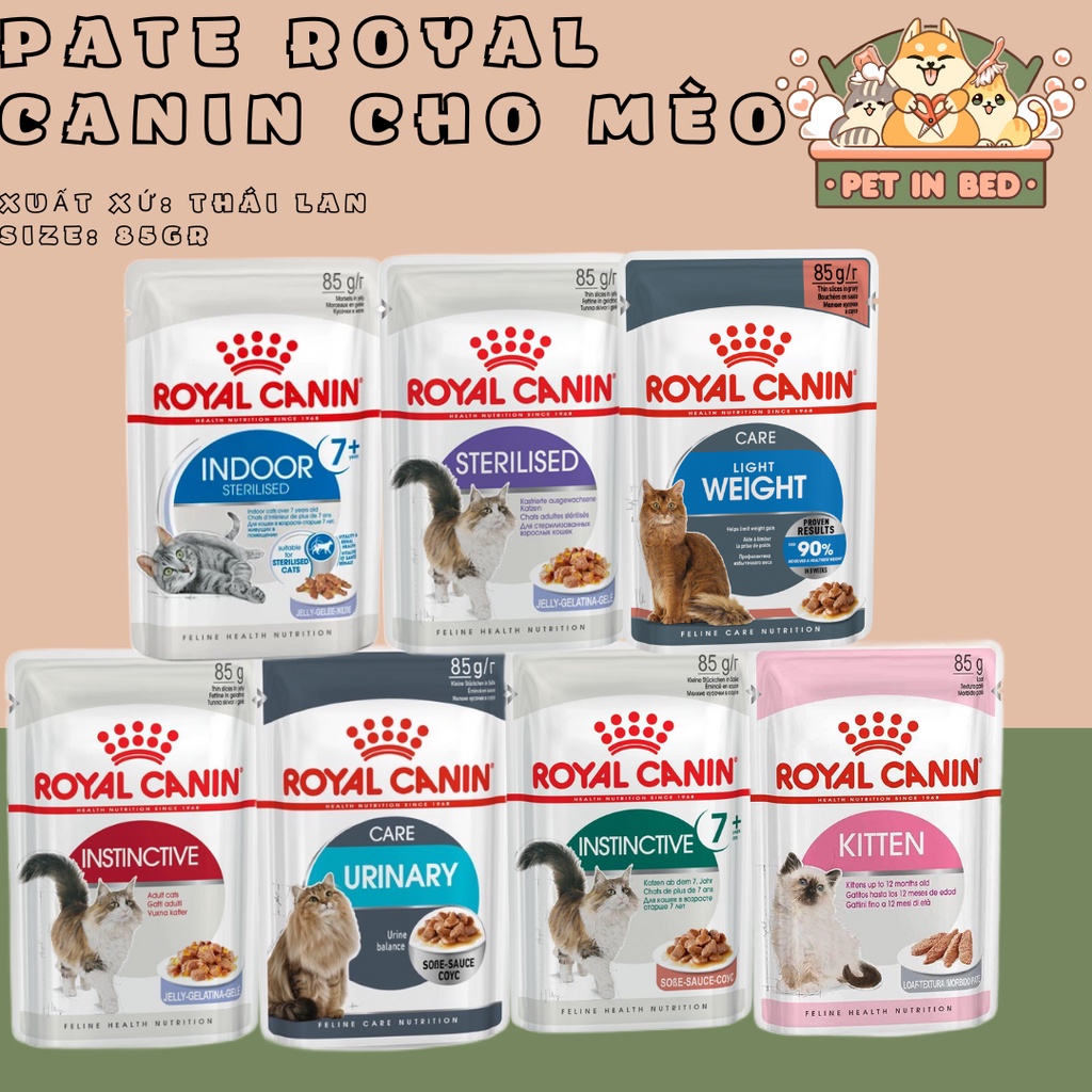 Royal Canin (85gr) / Pate gói Royal Canin đa chức năng dành cho mèo