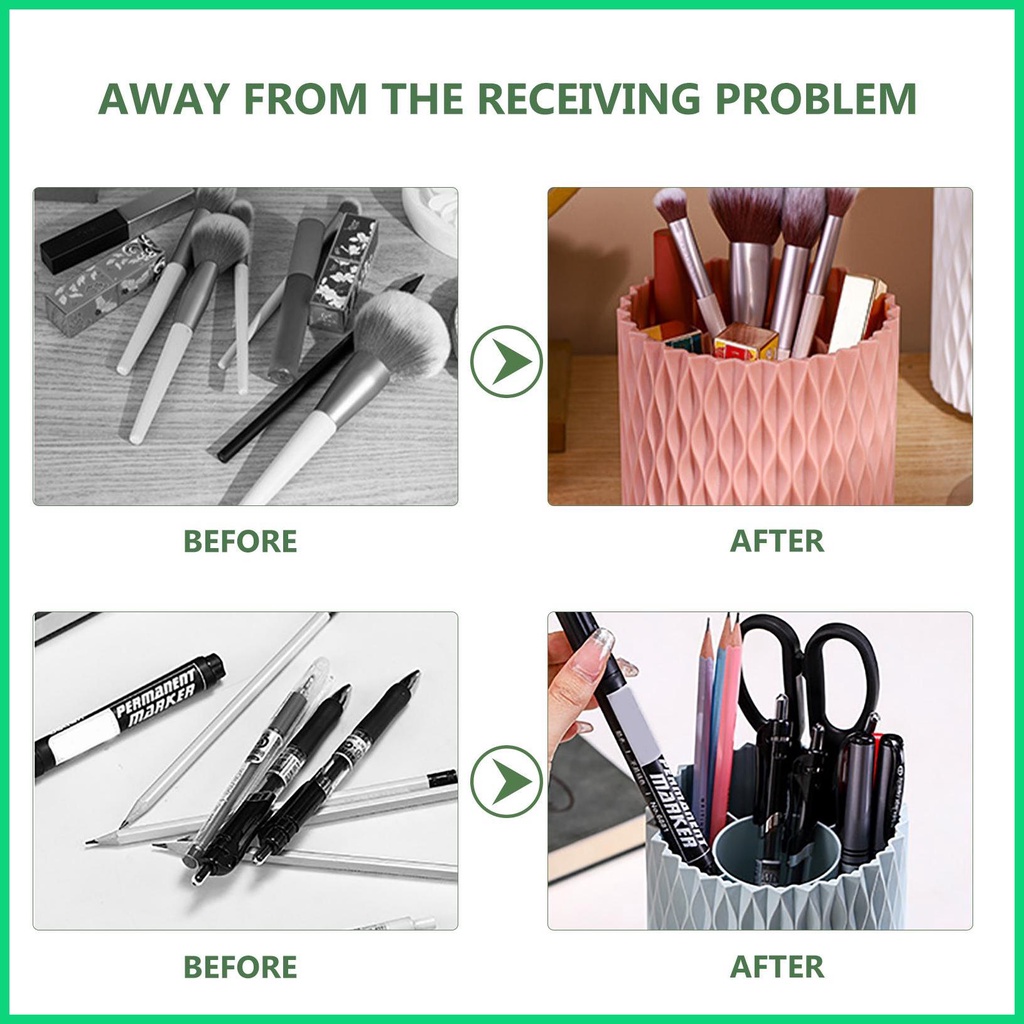 Giá Đỡ Bút Chì Màu Xoay 360 Độ Để Bàn Tiện Dụng Máy Câu Cá jiwvn Chất Lượng Cao