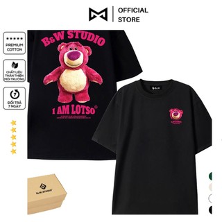 Áo Gấu Dâu I'm Lotso Hottrend 2022 - Chất Liệu Cotton 3 Màu Trắng Đen Xanh Nam Nữ Đều Mặc Được
