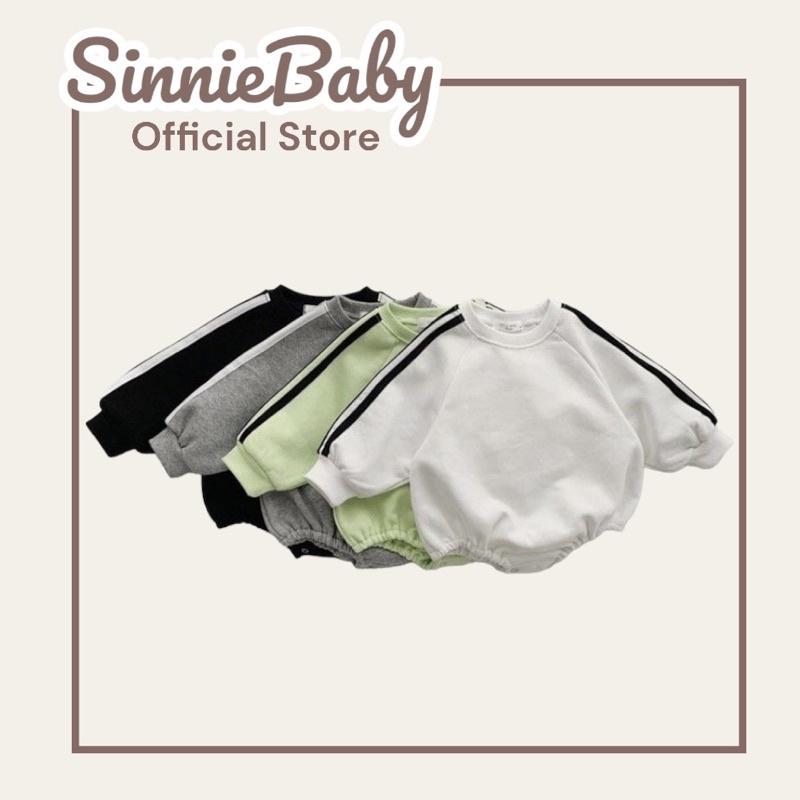 Bodysuit thể thao Hàn Quốc cho bé Sinnie, cam kết ảnh thật 100%, bodysuit thụng vải cotton lụa
