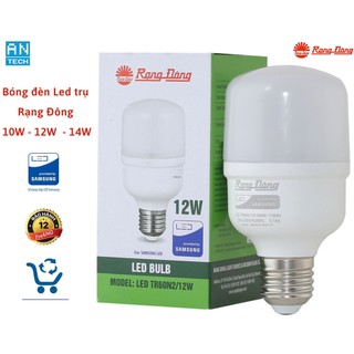 Bóng đèn led trụ 10w, 12w, 14w rạng đông mã tr60n2/10w - tr70n2/12w - tr70n1/14w