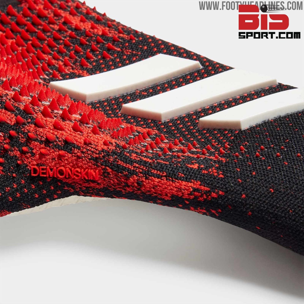 Găng Tay Thủ Môn Chuyên Nghiệp Adidas Predator Loại Gai Cao Cấp - Bắt Bóng Siêu Đỉnh - Màu Đỏ Đen