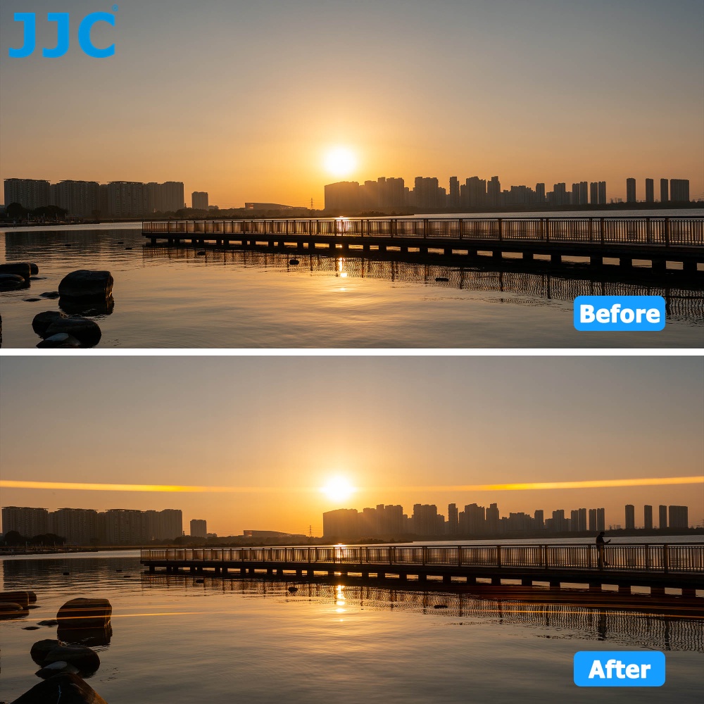 Kính lọc JJC F-GS 49 72 77 82mm cho lens camera SLR Mirrorless hiệu ứng Gold Streak