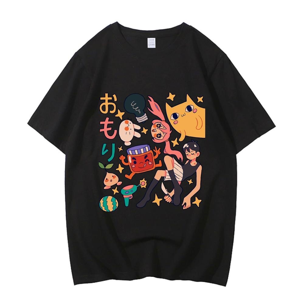 Áo Thun Cotton OMORI y2k In Hình Truyện Tranh Nhật Bản Xoài Size EU Chất Lượng Cao Cho Nam