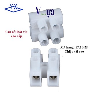 Cút nối dây điện bắt vít PA10-2P chiệu tải cao
