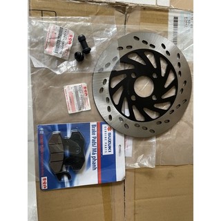 Combo đĩa thắng vs bố thắng kèm cao su thắng trước cho dòng xe axelo, viva fi 115, impluse 125, hayate sc 125