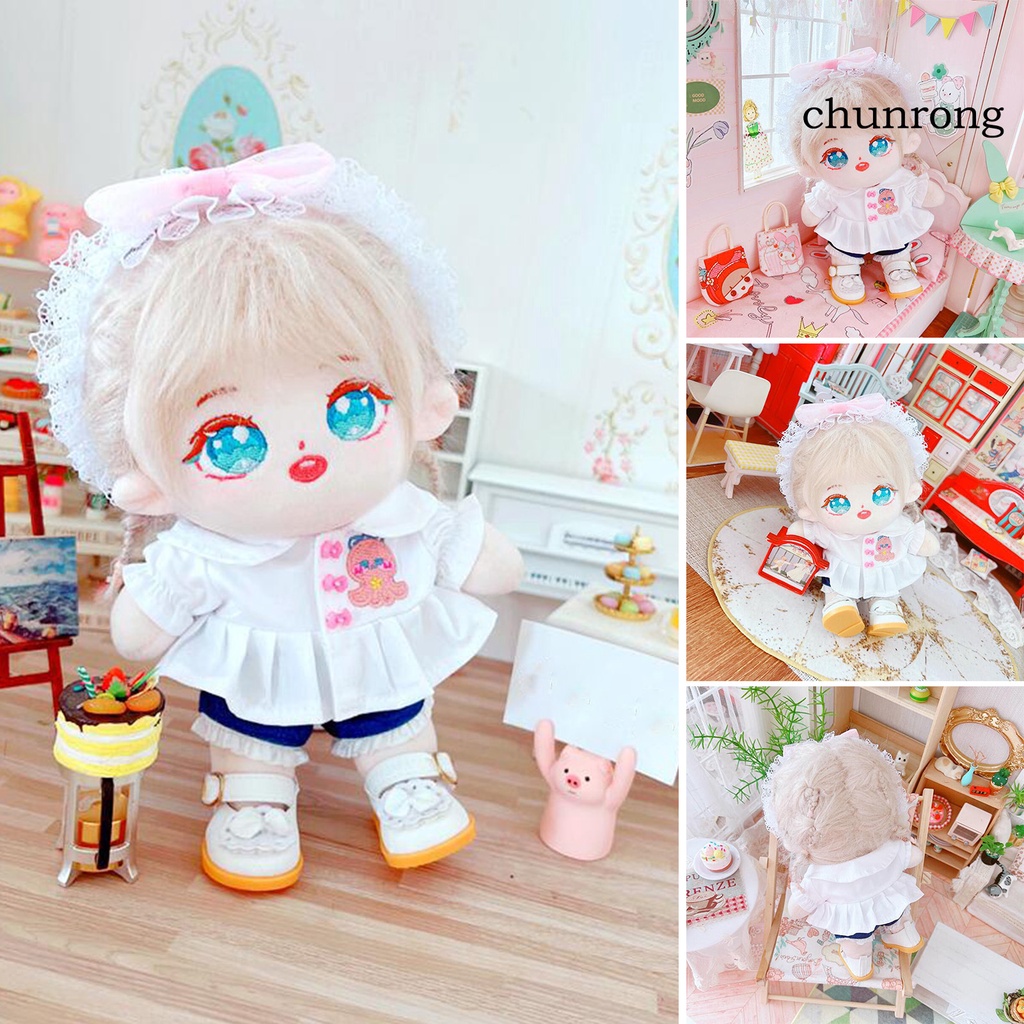 Búp Bê Vải Cotton 20cm Họa Tiết Hoạt Hình Dễ Thương Cho Bé