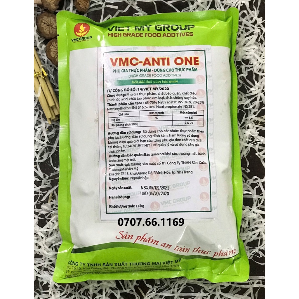 VMC ANTIONE - Phụ gia bảo quản thực phẩm giò, chả, nem,...