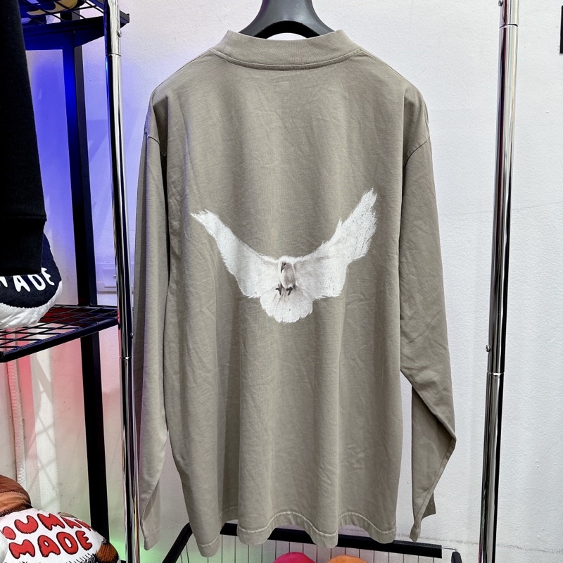 ⚡️[Best Quality] - Áo Thun Dài Tay Yeezy GAP Engineered by Blciaga Dove Long Sleeve, Áo tee YZ Gap oversize