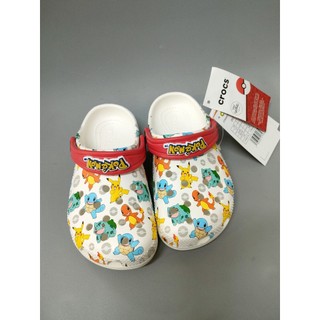 Dép sục crocs classic pokemon cho bé trai, bé gái trẻ em nhiều màu clog kid