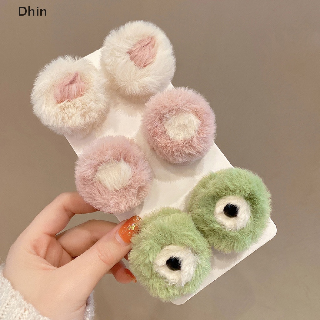 1 Kẹp Tóc Hình Tai Mèo Bằng Lông Nhung Mềm Mại Dễ Thương Xinh Xắn Cho Bé Gái