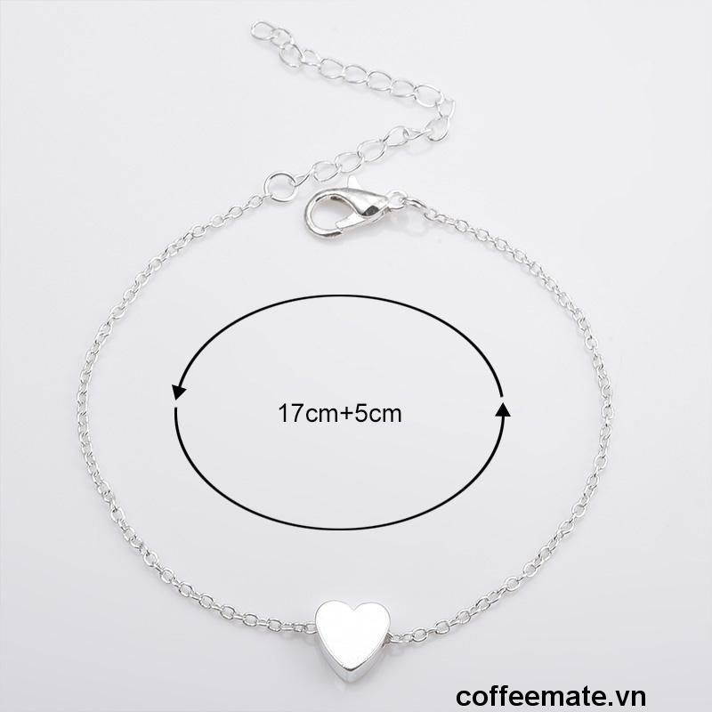⚡Chuỗi hạt bạc họa tiết trái tim tối giản bằng kim loại dành cho nữ