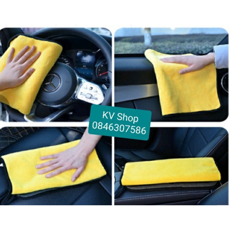 khăn lau ô tô - xe máy - nội thất chất liệu mềm mại