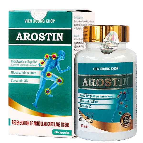 Viên xương khớp Arostin Viện Hàn lâm KH&CN Việt Nam - Tốt cho người bị thoái hóa khớp, thấp khớp, đau khớp
