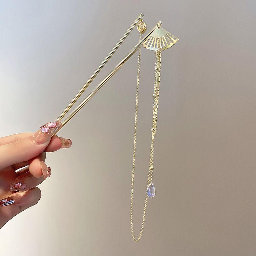 Trâm Cài Tóc Đuôi Ngựa Phối Tua Rua Phong Cách Hanfu Cổ Điển Thời Trang Cho Nam