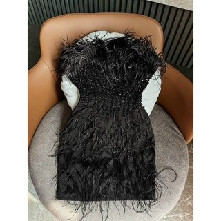 MS1404V ĐẦM BODY CUP ĐÍNH LÔNG full size S/M/L/XL