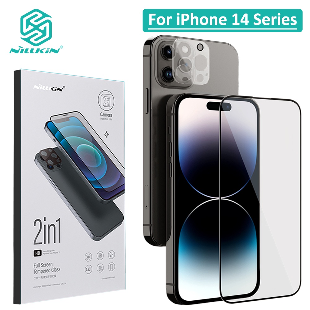 Miếng Dán Cường Lực Bảo Vệ Camera 2 Trong 1 Nillkin Cho iPhone 14 Pro Max 14 Plus