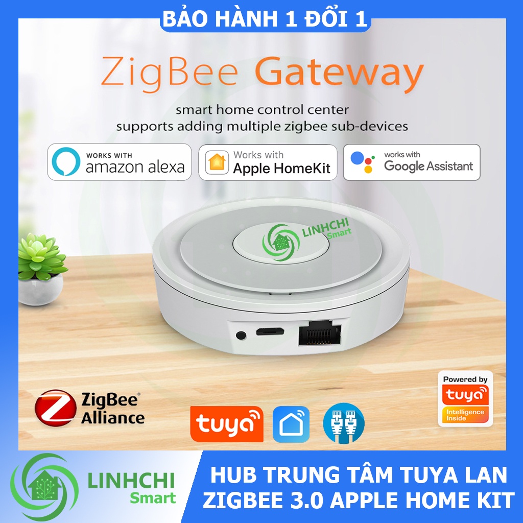 Bộ Hub trung tâm Tuya zigbee 3.0 apple home kit trung tâm điều khiển các thiết bị Tuya Zigbee