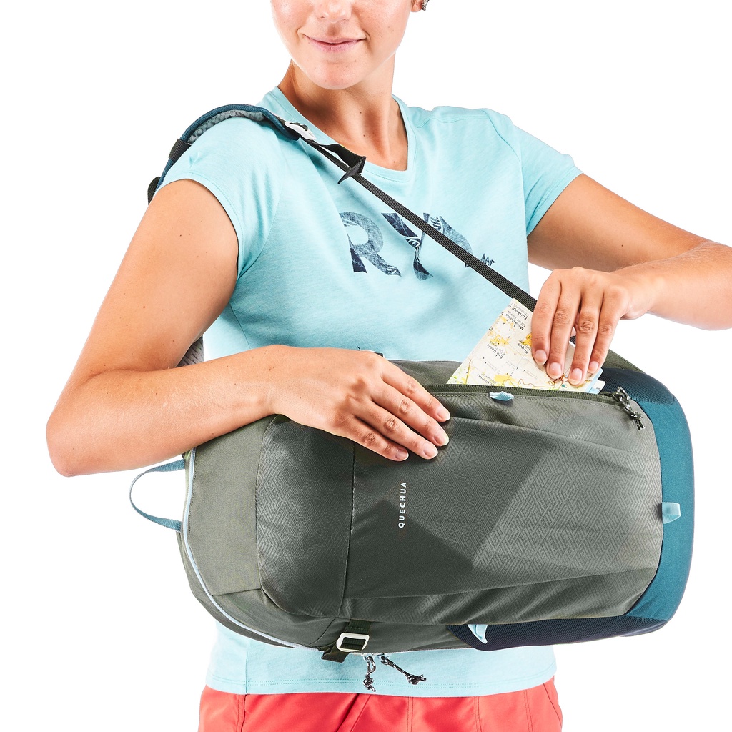 Balô Dã Ngoại QueChua 20L NH100 Thiết Kế Tại Pháp Dành Cho Người Leo Núi 2H Trên Địa Hình Thấp Trong Rừng | Trên Bờ Biển