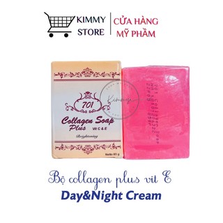 01 bộ kem trắng da collagen plus vit E Thái