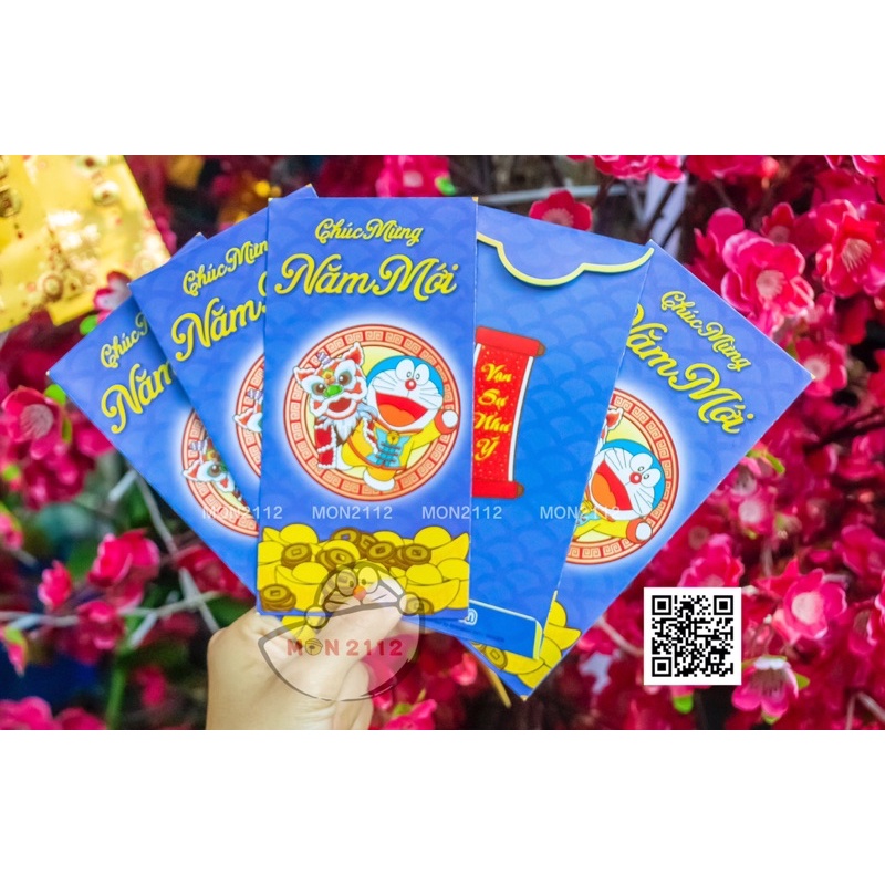 BAO LÌ XÌ TẾT SIZE DÀI DORAEMON DOREMON