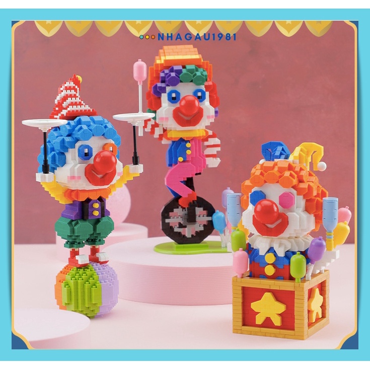 Đồ Chơi Lắp Ráp Chú Hề Đêm Halloween Chính Hãng Balody Tặng Thanh Gỡ Shop Nhagau1981