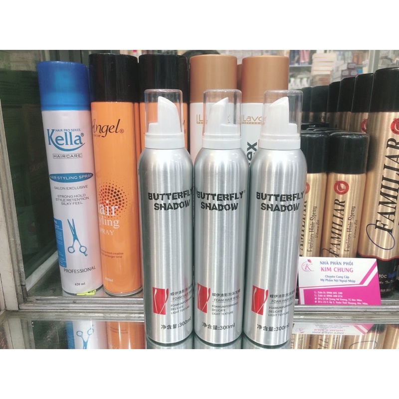 Mousse Bọt Tạo Kiểu Tóc Mềm Butterfly  300ml