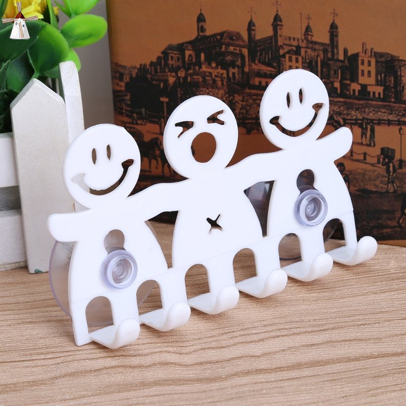 Giá Để Bàn Chải Đánh Răng Gắn Tường Hình Mặt Cười Dễ Thương
