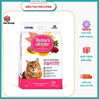 [ Hàng Mới] Thức ăn hạt dành cho mèo mọi lứa tuổi Today's Dinner 5Kg