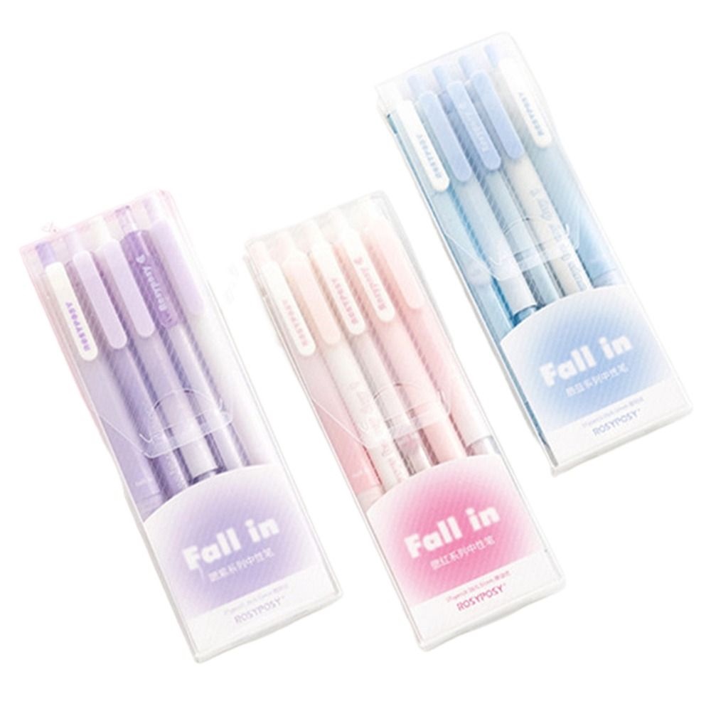 Set 5 Bút Bi Mực Đen Kiểu Dáng Đáng Yêu