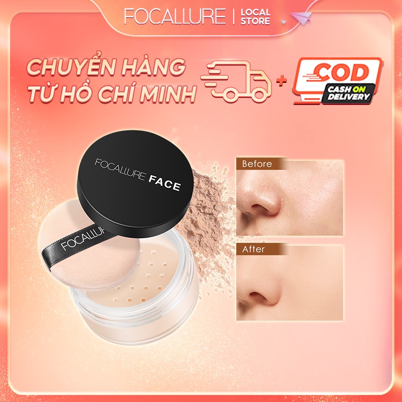 FOCALLURE Phấn phủ dạng bột kiềm dầu che phủ toàn diện 7g | BigBuy360 - bigbuy360.vn