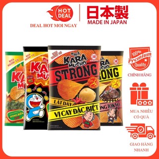Snack Karamucho lát dày cay đặt biệt, thịt nướng Tokyo, rong biển cay 80Gam - Bim bim Nhật Bản