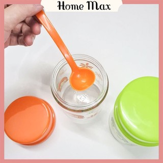 Hộp đựng gia vị thủy tinh nhà bếp tặng kèm thìa,lọ thủy tinh đựng gia vị