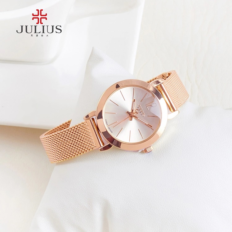 Đồng hồ nữ Julius Hàn Quốc JA-732 dây thép