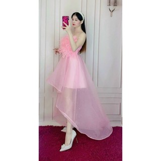 ✨ Đầm cup đuôi tôm đính lông✨ HÌNH THẬT