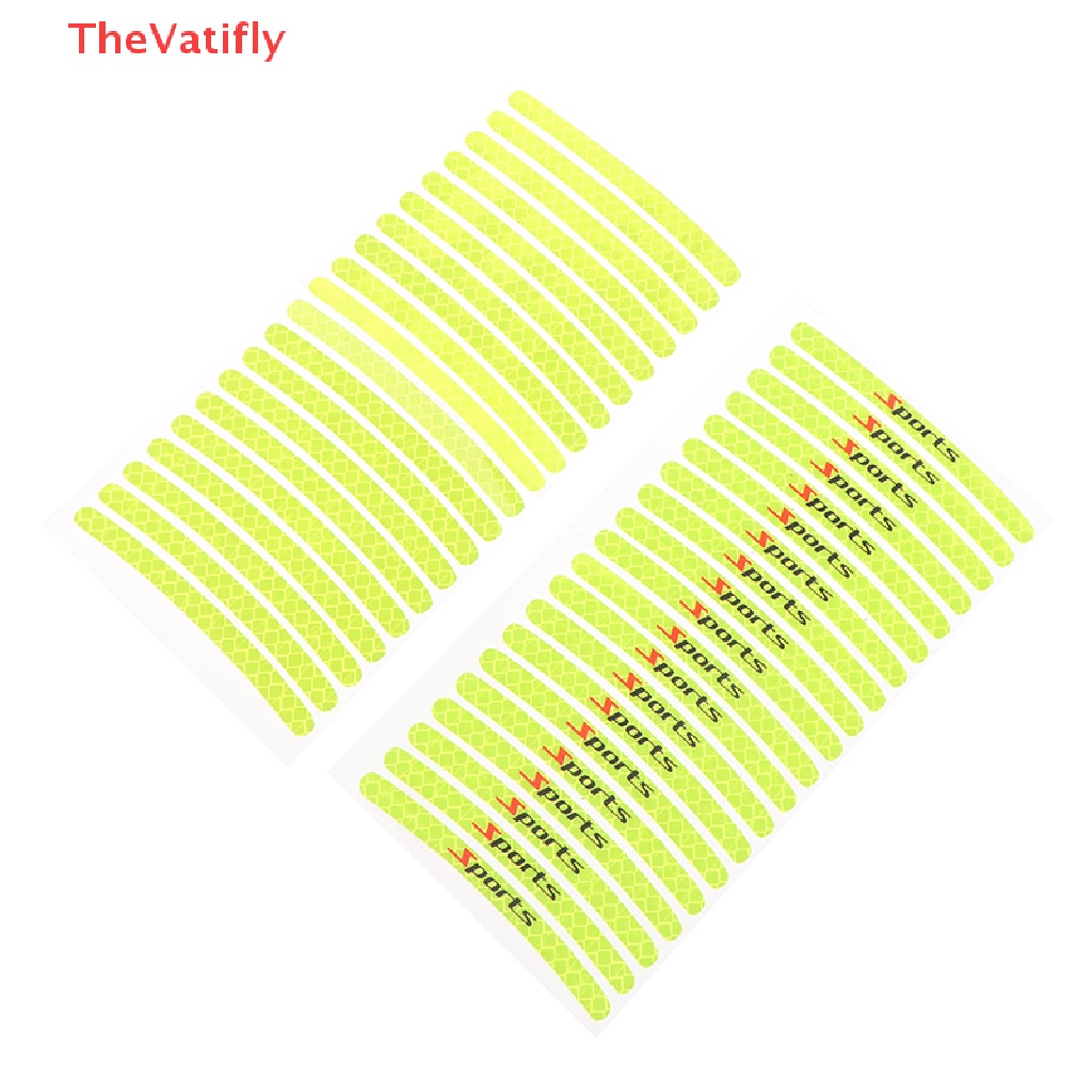 Set 20 Miếng Dán Phản Quang Cảnh Báo Trang Trí Bánh Xe Hơi
