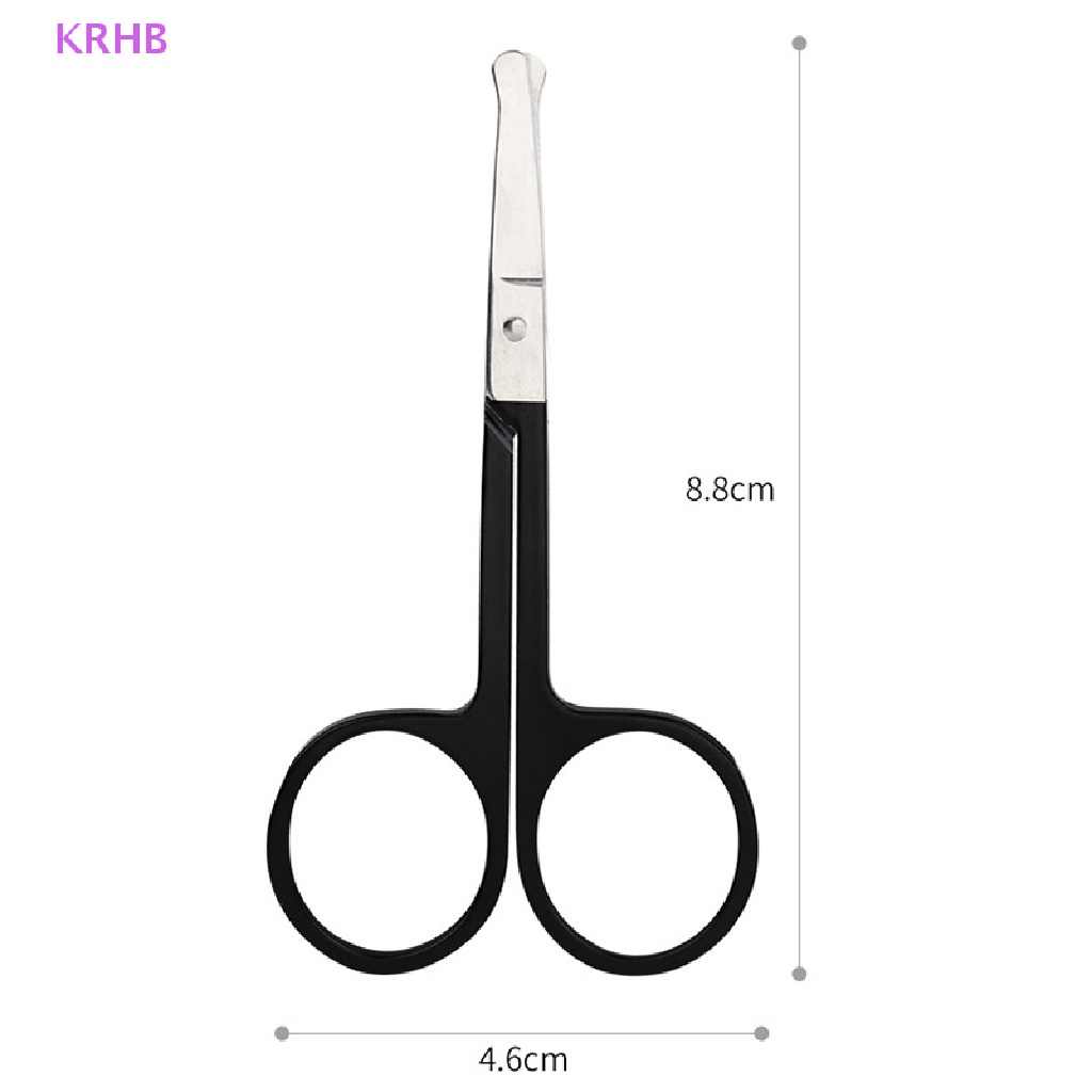 1 Dụng Cụ Tỉa Lông Mũi Và Lông Mày Đầu Tròn Bằng Thép Không Gỉ KRHB 1 Mới