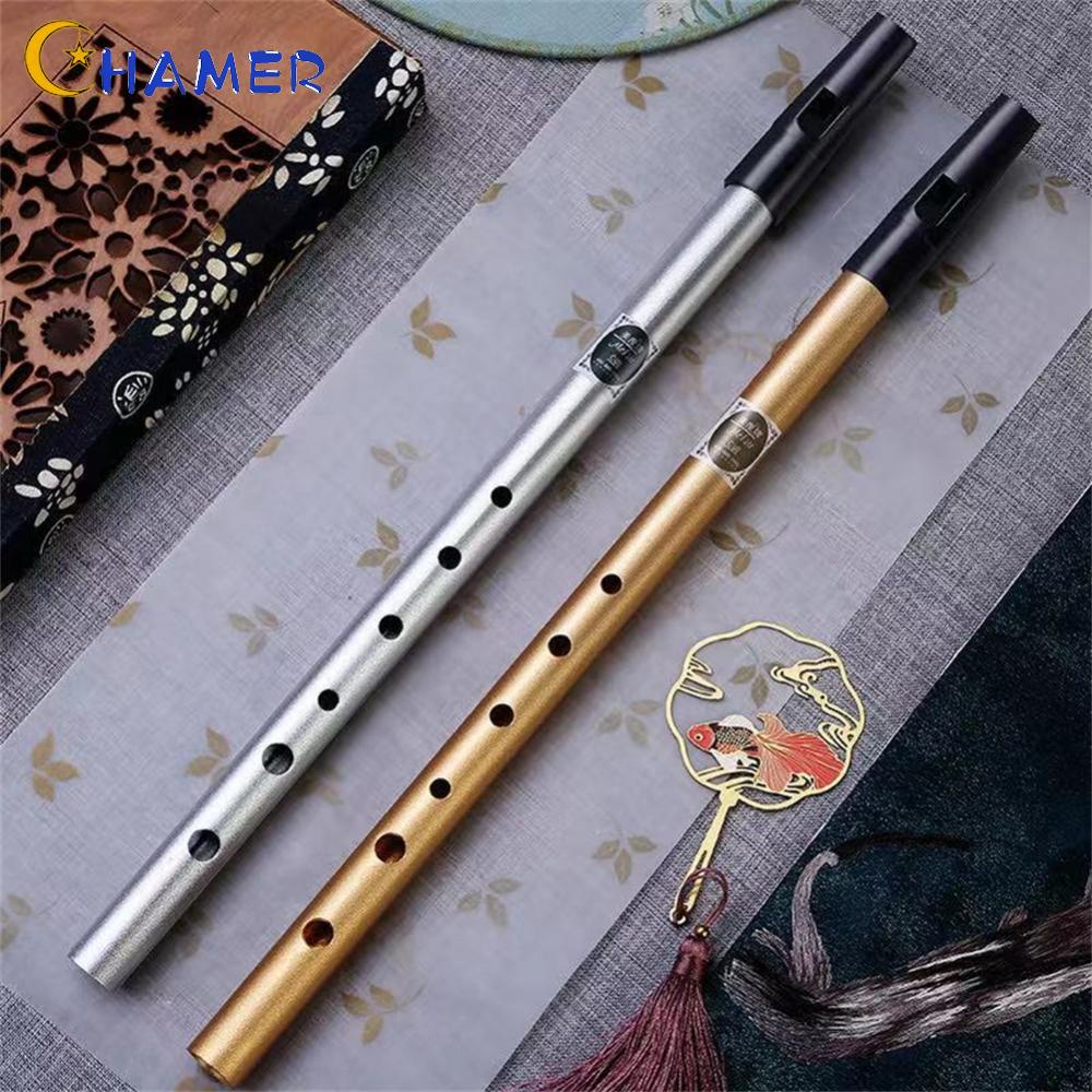 【CHAMER】Irish Whistle Flute C/D Key Ireland Tin Penny,Whistle 6 Hole Flute-Instrument【HomeLiving】