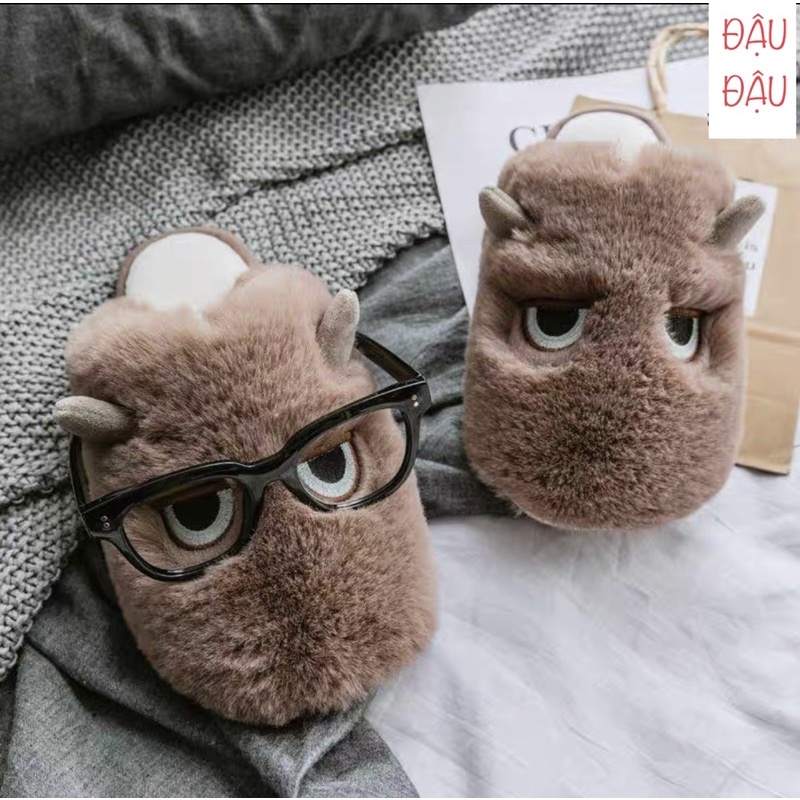 DÉP BÔNG ANGRY EYE LÔNG CỪU CAO CẤP