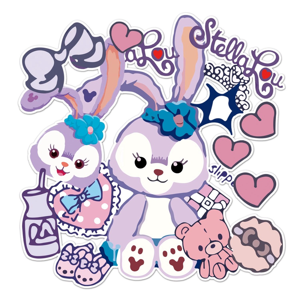 Miếng Dán Trang Trí Vali Hành Lý / Xe Hơi / Xe Tải Cỡ Lớn Chống Thấm Nước Họa Tiết Hoạt Hình Dễ Thương