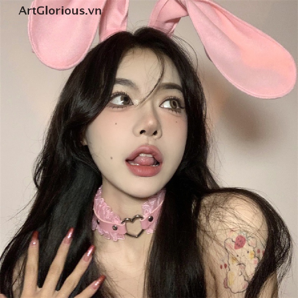 Vòng Cổ Choker Da Đính Đinh Tán Phong Cách Gothic Punk Quyến Rũ Cho Nam Nữ