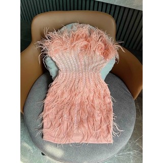 MS1404V ĐẦM BODY CUP ĐÍNH LÔNG full size S/M/L/XL