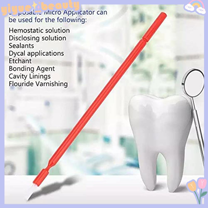 Set 100 Bàn Chải Đánh Răng Vi Linh Hoạt Phù Hợp Cho Làm Việc Và Nối Mi JP HB