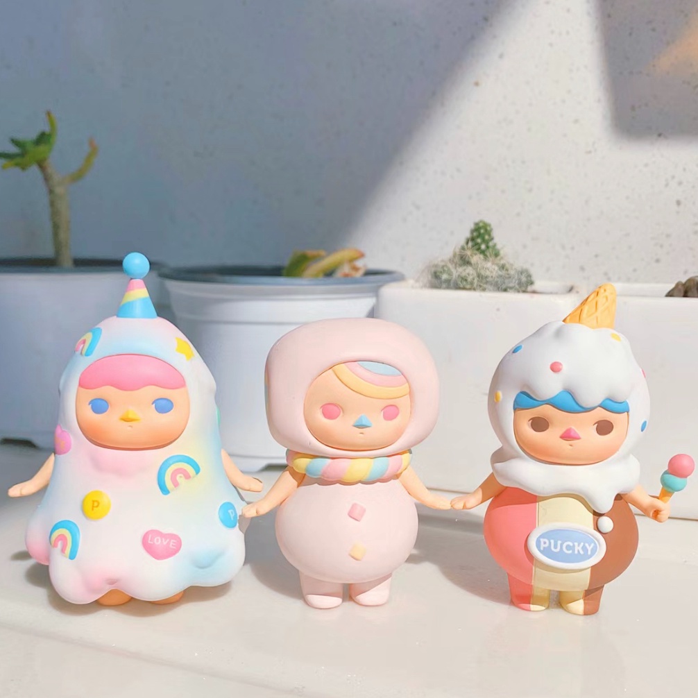 Đồ trang trí Búp Bê POPMART PUCKY Ngọt Ngào Dùng Trang Trí