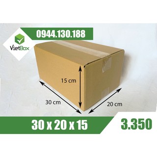 Combo 20 hộp carton 30x20x15