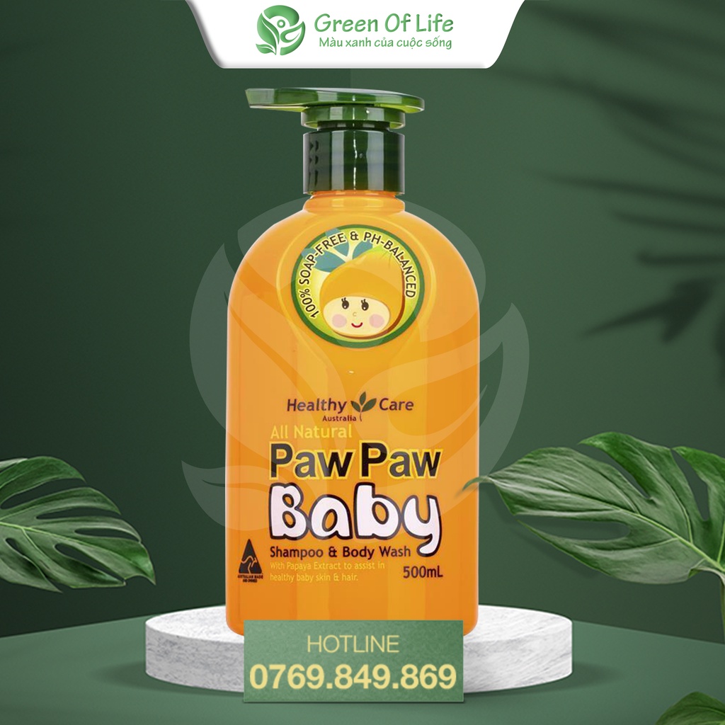 Sữa Tắm Đu Đủ Paw Paw Baby Healthy Care 500ml Úc