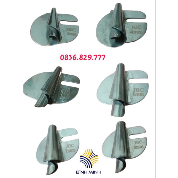 Cữ cuốn mini tà áo, cuốn gấu dùng cho máy may công nghiệp