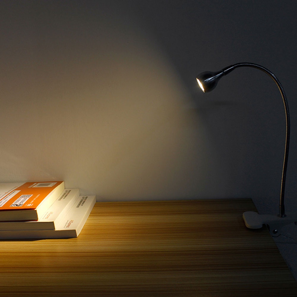Đèn Led Đọc Sách Đèn Ngủ Usb Đèn Bàn Bảo Vệ Mắt Đèn Kẹp Xoay 360 Độ Với Kẹp Bàn Tiện Lợi Đèn Màu Cam Đen.